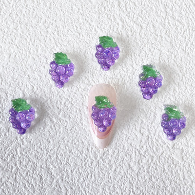 30GAB 3D augļu nagu mākslas piekariņi persiku ķiršu zemeņu Kawaii aksesuāri vasaras nagu dekorēšanai dizaina izejmateriālu materiālu rīks