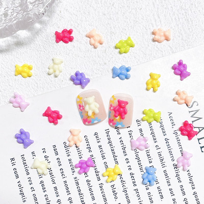 50 komada Kawaii pribora Slatka mašna s čvorom 3D privjesci za nokte od smole Skupna crno-bijela mašna Nakit za manikuru DIY Nail Art Luksuzni ukrasi