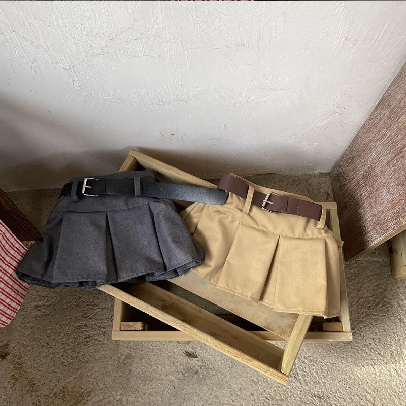 Modes, meiteņu kroku svārki vidukļa jostas, bērnu svārki ar augstu vidukli, pavasaris rudens, vasaras, mazuļi, ikdienas apģērbi zīdaiņiem 1-10 g.