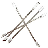 Divu galu nerūsējošā tērauda kutikulas spiedējs Dead Skin Push Remover pedikīram manikīram nagu mākslas tīrīšanas līdzeklis