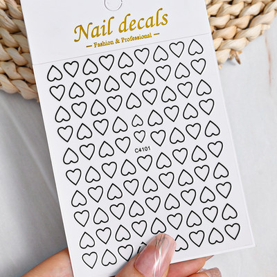 3D metalne srebrne plamene naljepnice za nokte zlatno bronzing prugaste linije klizači dizajn manikura francuski nail art ukrasna naljepnica #Y2K