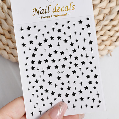 3D metalne srebrne plamene naljepnice za nokte zlatno bronzing prugaste linije klizači dizajn manikura francuski nail art ukrasna naljepnica #Y2K