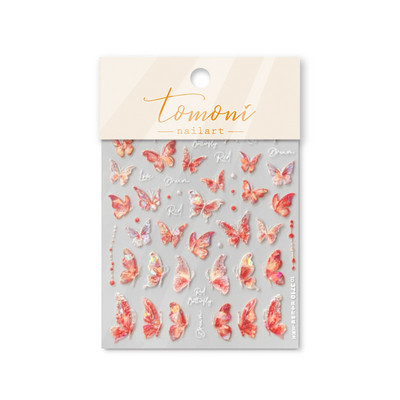Flash Fragment Shell Light Butterfly Visokokvalitetne naljepnice za nokte Proljetni dizajn naljepnica za nokte Alat za manikuru T-3770