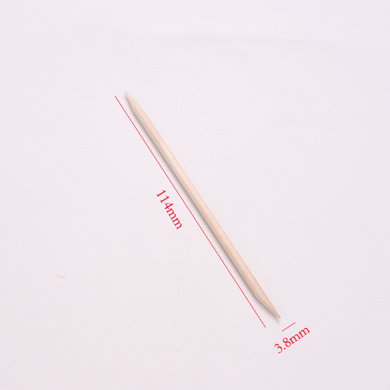 Jauns 100gab/komplekts 50gab/komplekts Orange Women Lady Double End Nail Art Wood Stick Cuticle Pusher Remover Pedikīrs