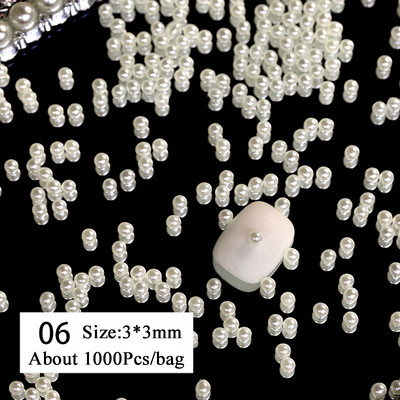 1 vrećica Mješovita šarena želatinasta traka Bowknot Nail Art šarm 3D prozirni bomboni Šareni ukrasi za nokte DIY dijelovi za nokte