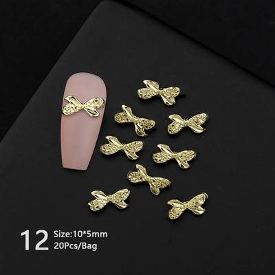 1 vrećica Mješovita šarena želatinasta traka Bowknot Nail Art šarm 3D prozirni bomboni Šareni ukrasi za nokte DIY dijelovi za nokte