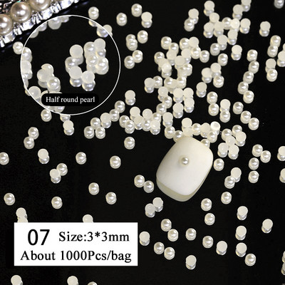 1 vrećica Mješovita šarena želatinasta traka Bowknot Nail Art šarm 3D prozirni bomboni Šareni ukrasi za nokte DIY dijelovi za nokte