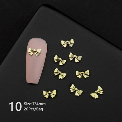 1 vrećica Mješovita šarena želatinasta traka Bowknot Nail Art šarm 3D prozirni bomboni Šareni ukrasi za nokte DIY dijelovi za nokte