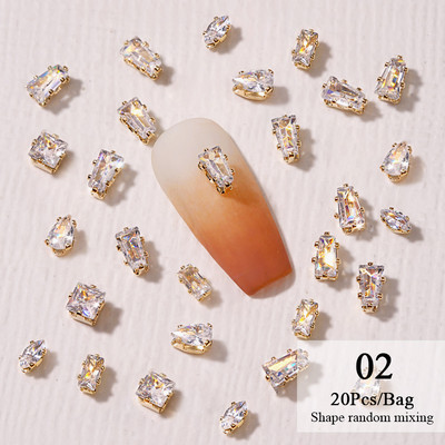 1 vrećica Mješovita šarena želatinasta traka Bowknot Nail Art šarm 3D prozirni bomboni Šareni ukrasi za nokte DIY dijelovi za nokte