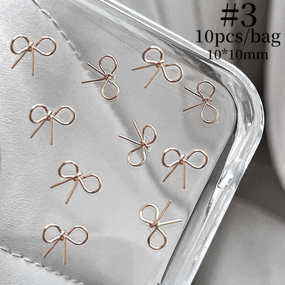 1 vrećica Mješovita šarena želatinasta traka Bowknot Nail Art šarm 3D prozirni bomboni Šareni ukrasi za nokte DIY dijelovi za nokte