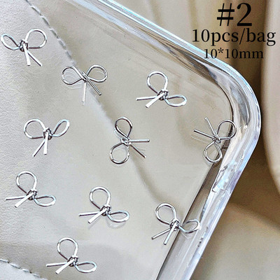 1 vrećica Mješovita šarena želatinasta traka Bowknot Nail Art šarm 3D prozirni bomboni Šareni ukrasi za nokte DIY dijelovi za nokte