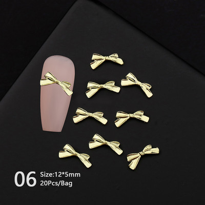 1 vrećica Mješovita šarena želatinasta traka Bowknot Nail Art šarm 3D prozirni bomboni Šareni ukrasi za nokte DIY dijelovi za nokte