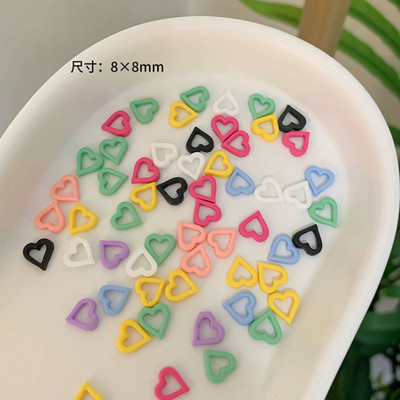 50 gab. Lielapjoma rožu loku nagu mākslas sveķu rotājumi jaukti nagu rhinestones piekariņi, DIY Kawaii aksesuāri, manikīra piederumi