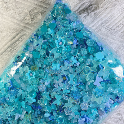 50 gab. Lielapjoma rožu loku nagu mākslas sveķu rotājumi jaukti nagu rhinestones piekariņi, DIY Kawaii aksesuāri, manikīra piederumi