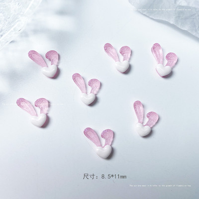 50 gab. Lielapjoma rožu loku nagu mākslas sveķu rotājumi jaukti nagu rhinestones piekariņi, DIY Kawaii aksesuāri, manikīra piederumi