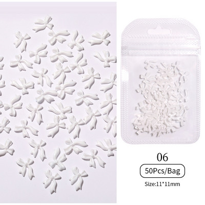 Auroras Butterfly 3D nagu mākslas rotājumi rotaslietas dobi sirds pērļu ziedi jaukta izmēra neregulāras nagu krelles manikīra aksesuāri