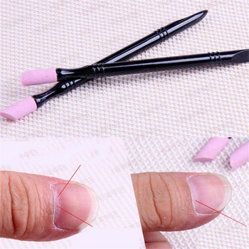 1/2/3PCS Преносима кварцова писалка за шлайфане на нокти Лак за нокти Скраб за почистване на маникюр Кутикула Средство за премахване на мъртва кожа Пръчка за полиране на нокти