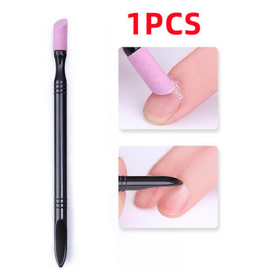 1/2/3Gb Pārnēsājama kvarca nagu slīpēšanas pildspalva nagu laka manikīra tīrīšanas skrubis kutikulas atmirušās ādas noņemšanai nagu pulēšanas nūjiņa