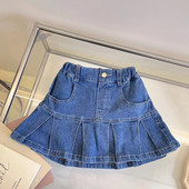 Ljetne nove traper suknje za djevojčice, dječje elastične kratke suknje na čekanju, kratke mini suknje za djevojčice, kaubojske suknje za djevojčice