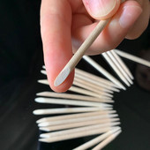 100gab Koka nūjiņas nagu dizainam nagu želejas lakas zīmēšanas māksla Orange Wood Stick kutikulas stūmēja noņemšanas manikīra rīku komplekts