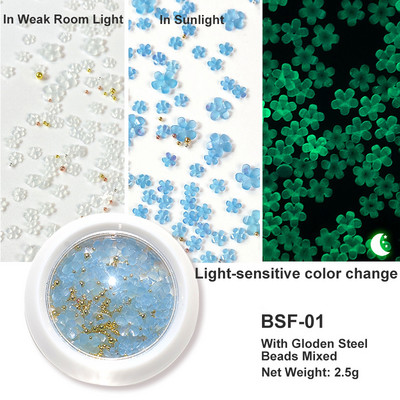 Baltos akrilo gėlės Nagų dailės dekoracijos Mišraus dydžio Kalnų krištolas Raudonas Mėlynas Brangakmenis Manikiūro Įrankiai Priedai „Pasidaryk pats“ Nagų dizainas 5 g