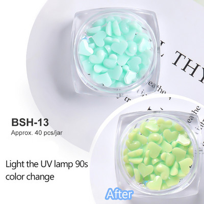 Baltos akrilo gėlės Nagų dailės dekoracijos Mišraus dydžio Kalnų krištolas Raudonas Mėlynas Brangakmenis Manikiūro Įrankiai Priedai „Pasidaryk pats“ Nagų dizainas 5 g