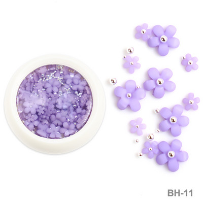 Baltos akrilo gėlės Nagų dailės dekoracijos Mišraus dydžio Kalnų krištolas Raudonas Mėlynas Brangakmenis Manikiūro Įrankiai Priedai „Pasidaryk pats“ Nagų dizainas 5 g