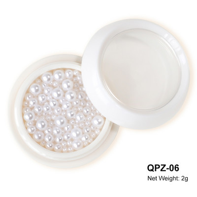 Baltos akrilo gėlės Nagų dailės dekoracijos Mišraus dydžio Kalnų krištolas Raudonas Mėlynas Brangakmenis Manikiūro Įrankiai Priedai „Pasidaryk pats“ Nagų dizainas 5 g