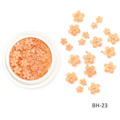 Baltos akrilo gėlės Nagų dailės dekoracijos Mišraus dydžio Kalnų krištolas Raudonas Mėlynas Brangakmenis Manikiūro Įrankiai Priedai „Pasidaryk pats“ Nagų dizainas 5 g