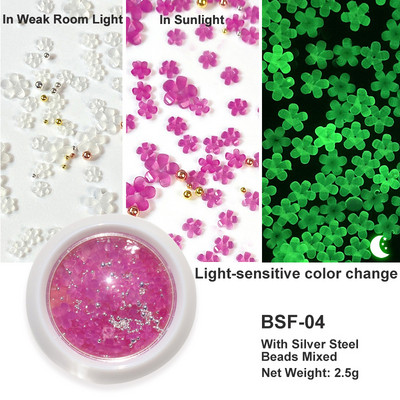 Baltos akrilo gėlės Nagų dailės dekoracijos Mišraus dydžio Kalnų krištolas Raudonas Mėlynas Brangakmenis Manikiūro Įrankiai Priedai „Pasidaryk pats“ Nagų dizainas 5 g