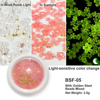 Baltos akrilo gėlės Nagų dailės dekoracijos Mišraus dydžio Kalnų krištolas Raudonas Mėlynas Brangakmenis Manikiūro Įrankiai Priedai „Pasidaryk pats“ Nagų dizainas 5 g