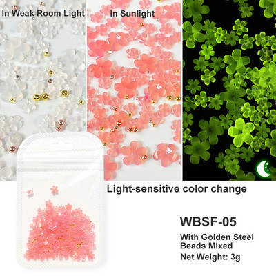 Baltos akrilo gėlės Nagų dailės dekoracijos Mišraus dydžio Kalnų krištolas Raudonas Mėlynas Brangakmenis Manikiūro Įrankiai Priedai „Pasidaryk pats“ Nagų dizainas 5 g