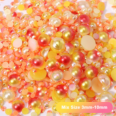 50 gab Kawaii sveķu nagu piekariņi Rhinestones konfektes krāsas karikatūra nagu mākslas rotājumi nagu presēšana piederumi piederumi aksesuāri rotaslietas