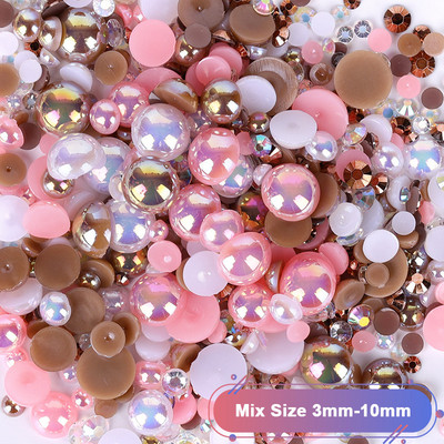 50 gab Kawaii sveķu nagu piekariņi Rhinestones konfektes krāsas karikatūra nagu mākslas rotājumi nagu presēšana piederumi piederumi aksesuāri rotaslietas