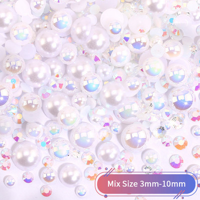 50 gab Kawaii sveķu nagu piekariņi Rhinestones konfektes krāsas karikatūra nagu mākslas rotājumi nagu presēšana piederumi piederumi aksesuāri rotaslietas