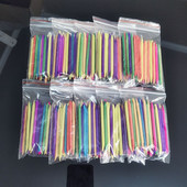 50 komada X 75 mm Šareni dizajn za nokte Narančasti drveni štapić Gusač zanoktica Odstranjivač Sredstvo za čišćenje manikure Njega mrtve kože