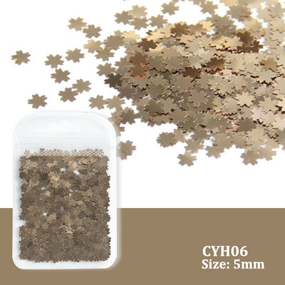 Holografic argint sclipici pentru unghii cu laser în formă de stea Paiete fulgi strălucitori Paillette DIY decorațiuni pentru unghii felii Accesorii