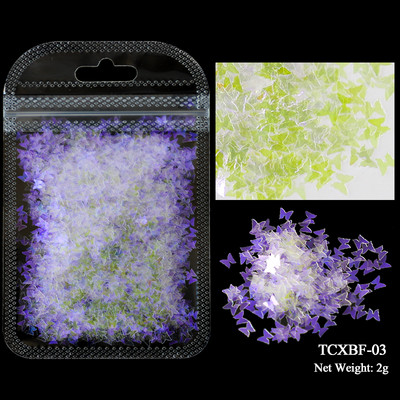 Holografic argint sclipici pentru unghii cu laser în formă de stea Paiete fulgi strălucitori Paillette DIY decorațiuni pentru unghii felii Accesorii