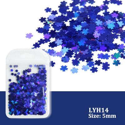 Holografic argint sclipici pentru unghii cu laser în formă de stea Paiete fulgi strălucitori Paillette DIY decorațiuni pentru unghii felii Accesorii