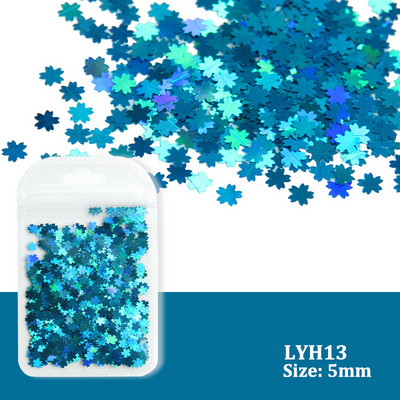 Holografic argint sclipici pentru unghii cu laser în formă de stea Paiete fulgi strălucitori Paillette DIY decorațiuni pentru unghii felii Accesorii