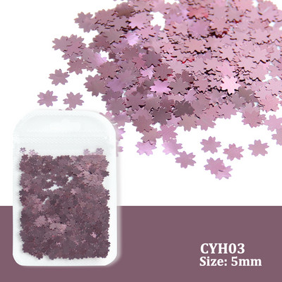 Holografic argint sclipici pentru unghii cu laser în formă de stea Paiete fulgi strălucitori Paillette DIY decorațiuni pentru unghii felii Accesorii