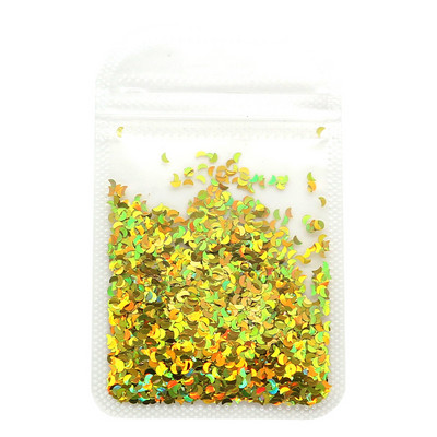 Holografic argint sclipici pentru unghii cu laser în formă de stea Paiete fulgi strălucitori Paillette DIY decorațiuni pentru unghii felii Accesorii