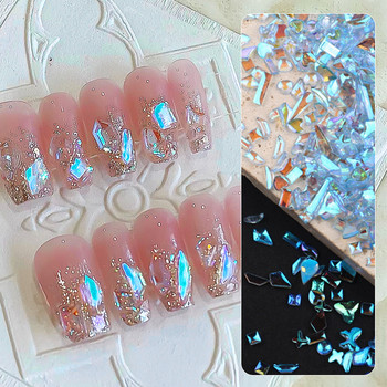 Aurora Irregular Crystal Rhinestones Nail Charm Mixed-Size Resin Flatback Jewelry Gems Stone Parts Маникюр Nail Art Decorations