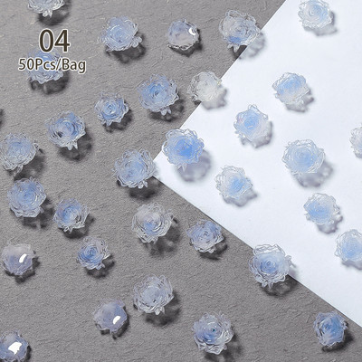 100/200db 3D vegyes körömdíszítések Kawaii szív virág medve gyöngy dizájn strasszos körömdíszítés bűbáj ékszer manikűr kiegészítő