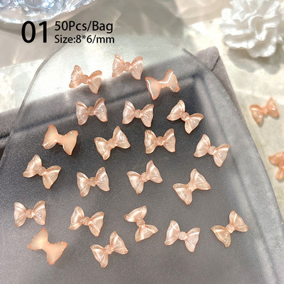 100/200db 3D vegyes körömdíszítések Kawaii szív virág medve gyöngy dizájn strasszos körömdíszítés bűbáj ékszer manikűr kiegészítő