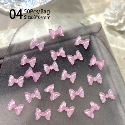 100/200db 3D vegyes körömdíszítések Kawaii szív virág medve gyöngy dizájn strasszos körömdíszítés bűbáj ékszer manikűr kiegészítő