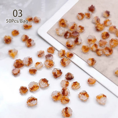 100/200db 3D vegyes körömdíszítések Kawaii szív virág medve gyöngy dizájn strasszos körömdíszítés bűbáj ékszer manikűr kiegészítő