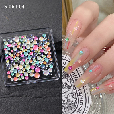 1 kutija Kawaii mini mašna 3D slatki ukrasi za nokte Pink White Butterfly Nails Charms Designs DIY Bowknot Smolasti dodaci za nokte