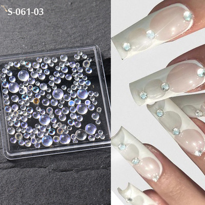 1 kutija Kawaii mini mašna 3D slatki ukrasi za nokte Pink White Butterfly Nails Charms Designs DIY Bowknot Smolasti dodaci za nokte