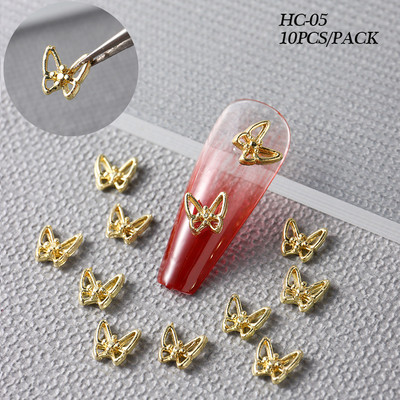 1 kutija Kawaii mini mašna 3D slatki ukrasi za nokte Pink White Butterfly Nails Charms Designs DIY Bowknot Smolasti dodaci za nokte